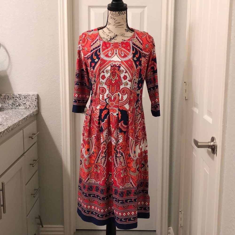 Chic Resort Paisley Dress